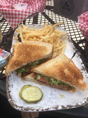 BLT with fries ! Yum