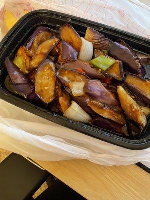 Eggplant in brown sauce