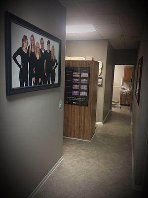 Hallway to procedure room