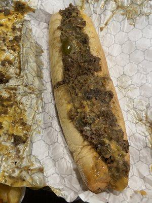 Dave's way beef cheesesteak