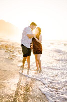 Gamaliel & Lesdy | Hawaii proposal @ sunset