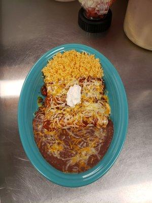 Beef enchilada