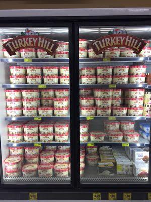 They carry Turkey Hill Ice Cream but pretty comparable to most sale prices at grocery stores. ($2.99)