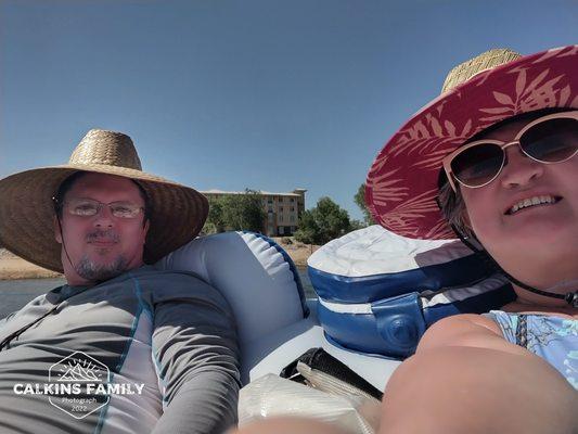 Enjoying our time on the Colorado River.