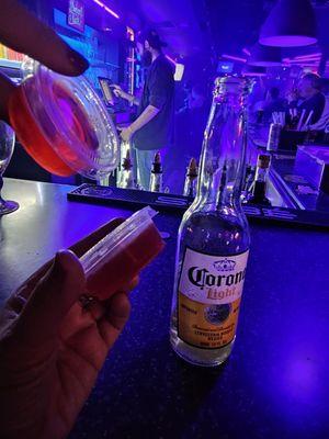 Corona & mystery jello shots