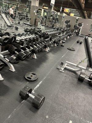 Missing dumbbells