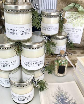 Hundreds of hostess gifts including candles made in Newport, RI