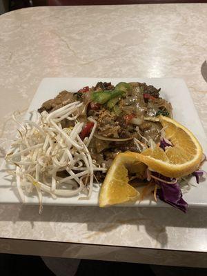 #59 Pad Drunken Noodles. It's very tasty and fresh with generous portions.