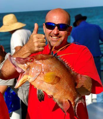 Beautiful hogfish from a 5 hour half day deep sea fishing trip with Hubbard's Marina