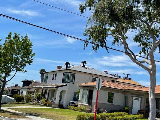 Complete tear-off and installation of a new Duration COOL Shasta White shingles!