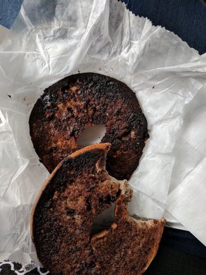 It's not that hard to not burn a bagel.