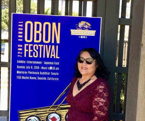 At the 72nd Annual Obon Festival.