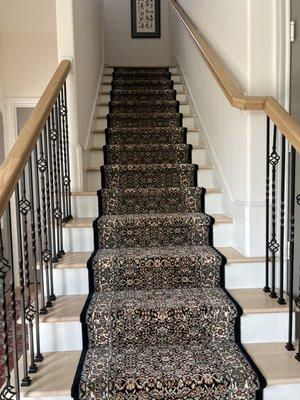 Another beautiful stair runner installed today.