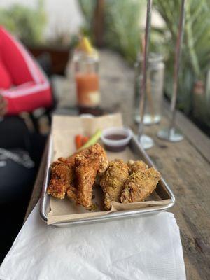 Bloody Mary dry rub and lemon pepper wings