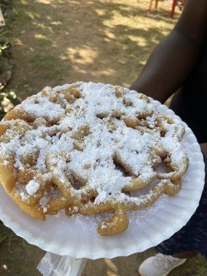 Pottery delicious funnel cake is a delicious