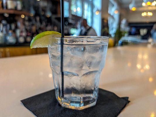 double vodka tonic $30