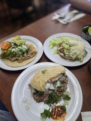 Taco, Gordita, sope