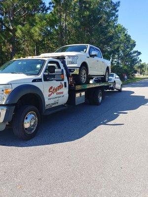 Our Ford F550 doing work