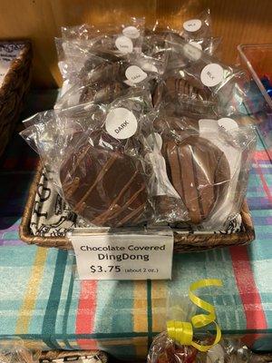 Chocolate Covered Ding Dongs