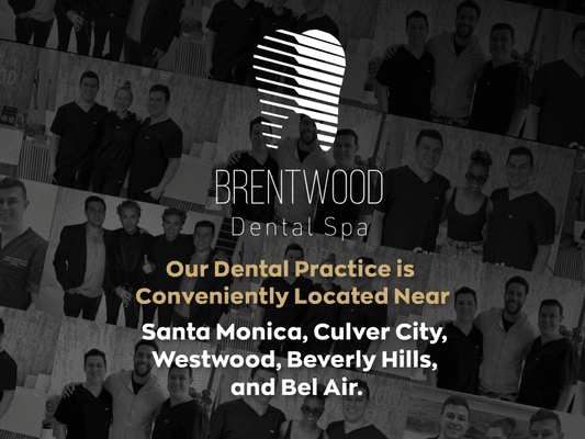 Our dental practice is conveniently located Near:
Santa Monica, Culver City, Westwood, Beverly Hills, and Bel Air.