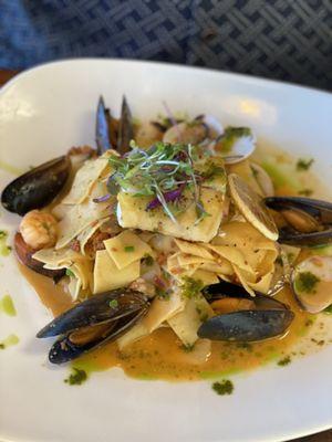 Seafood pasta special