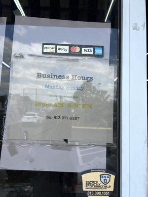 Business hours