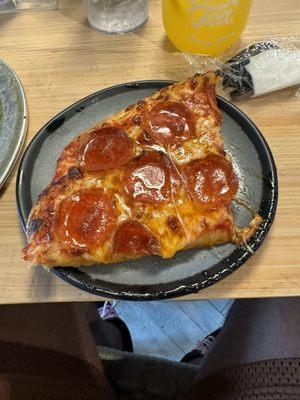 Hot honey pepperoni pizza