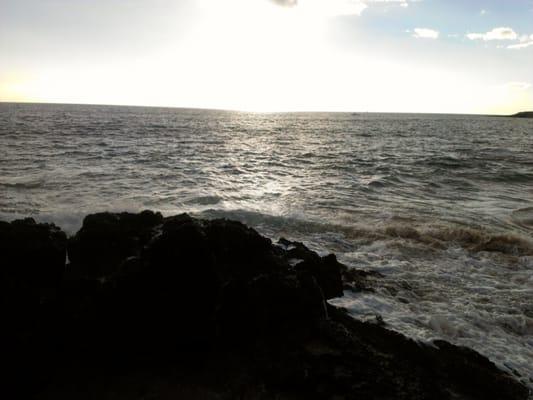 Looking out towards the ocean.