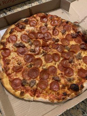 Pepperoni and sausage