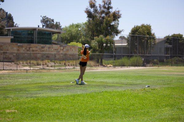 Cobra driver for an excellent shot onto the fairway