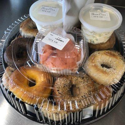 Bagel Platters Ready to Go!