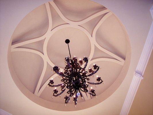 Chandelier on High Ceiling