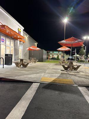 Outside seating