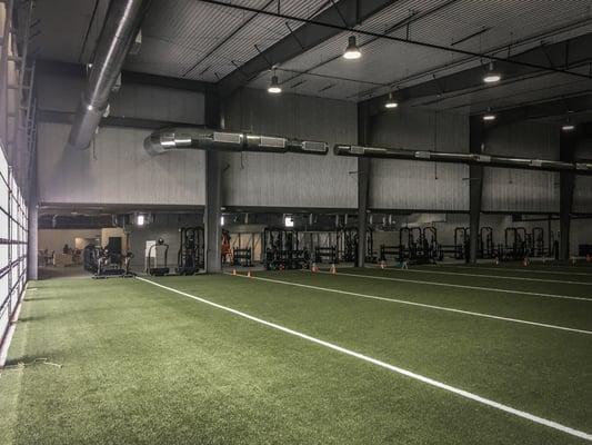 A nearly completed Athlete Training Health in North Houston.