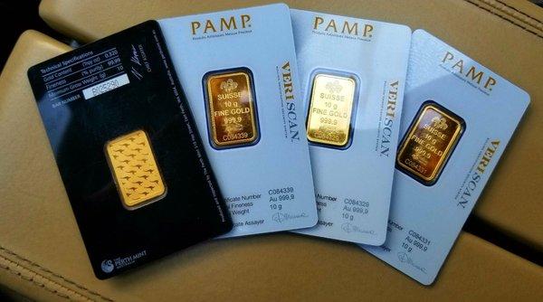 Sold: 10 Gram Pure Gold Bullion certified from PAMP & Perth Mint to Luxe, thank you! https://goo.gl/kJ86f2