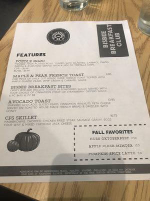 Specials on Saturday, 9/21/24