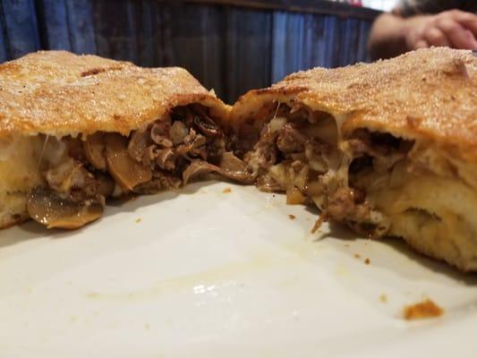 Steak calzone