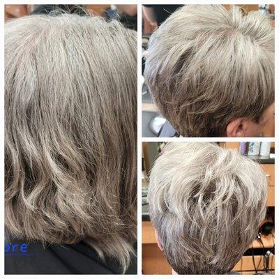 Haircut transformation by Toni