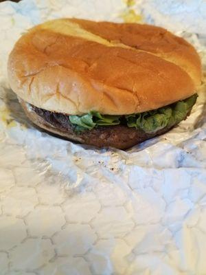 Cheeseburger with Green Leaf Lettuce, Mustard, Mayo and Swiss Cheese...Made to Order from the Hot Foods Deli