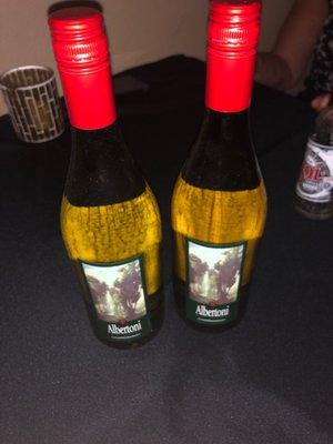 Our winning bottles of wine!