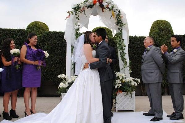 Poolside Wedding Ceremony