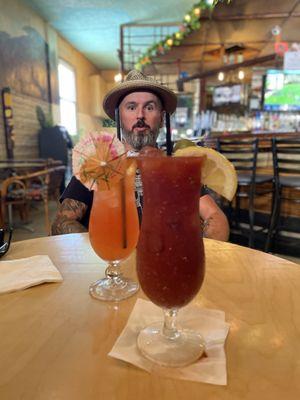 Bloody Maria, Mai tai and a dude.