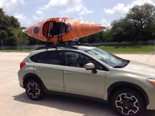 Dads new kayak!!  Thanks Mountain Trading Post!!