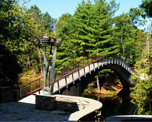 Japanese Bridge to Walter Reuther Memorial