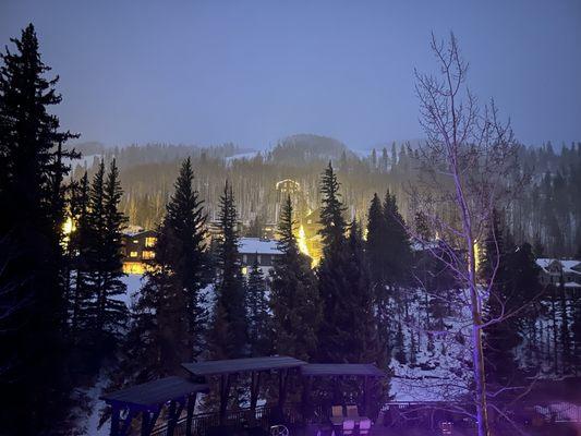 Night view from our hotel room