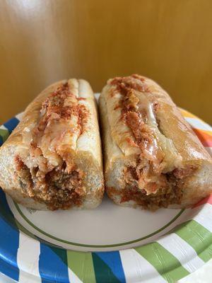 Eggplant Parmigiano Sandwich