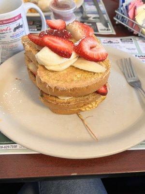 Strawberry Nutella Banana Stuffed Texas Bread