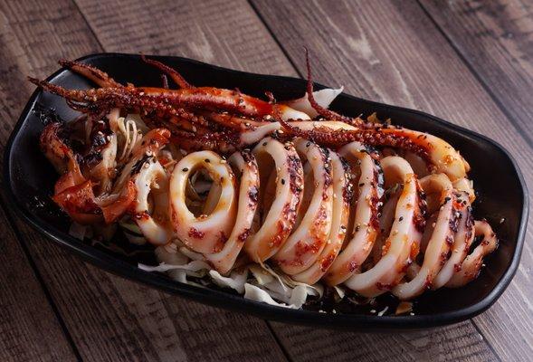 Grilled Whole Squid