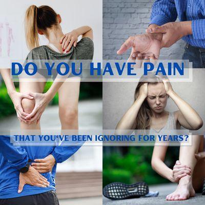 Stop ignoring your pain! Whether you are 6 years old or 60 years old, let us help with your arthritis, injuries, back pain, neck pain today.