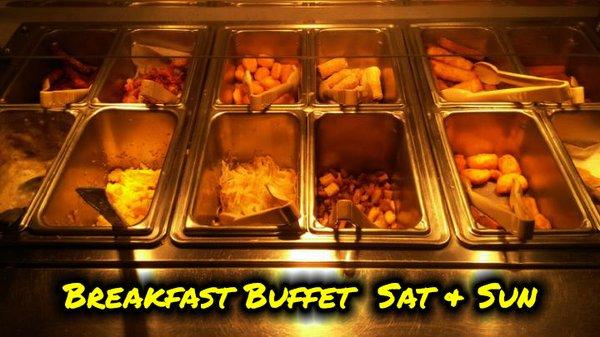 All You Can Eat Breakfast Buffet Saturday's And Sunday's From 6 Am Til 1 Pm!